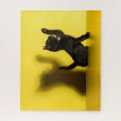Puzzle Cutest Baby Animals | Black Cat Playing (Vertical)