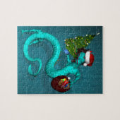 Puzzle Cyan Dragon 8x10 (Horizontal)