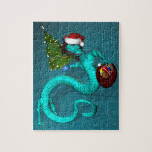 Puzzle Cyan Dragon 8x10