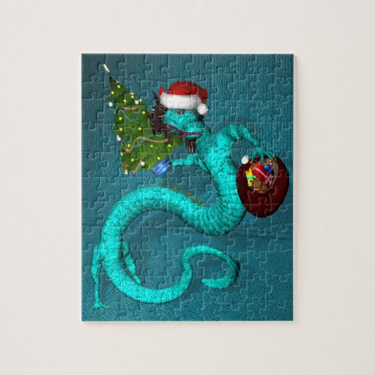 Puzzle Cyan Dragon 8x10 (Vertical)