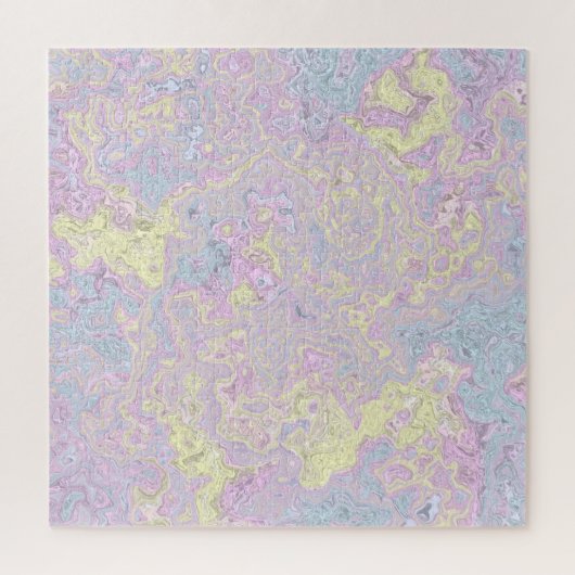 Puzzle Cyan, Jaune, Tourbillon Magenta (Vertical)
