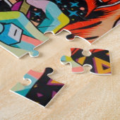 Puzzle cyberpunk, anime, manga, acide, cyber, art, (Côté)