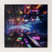 Puzzle Cyberpunk City Night (Horizontal)