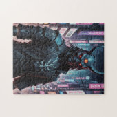 Puzzle Cyberpunk Demon Samurai (Horizontal)