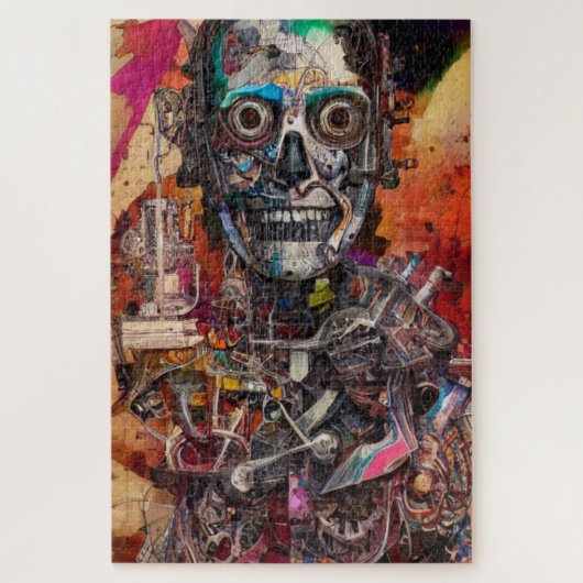 Puzzle Cyborg anatomique Abstrait (Vertical)