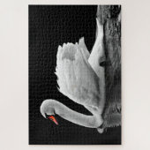 Puzzle Cygne blanc sur l'eau (Vertical)