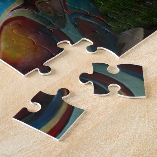 Puzzle Cygne coloré (Côté)