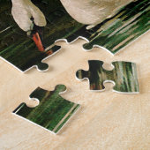 Puzzle Cygne vintage dans le lac (Côté)