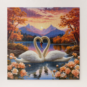 Puzzle Cygnes blancs