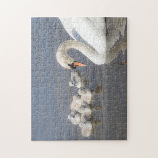 Puzzle Cygnets Swan & Young (Vertical)