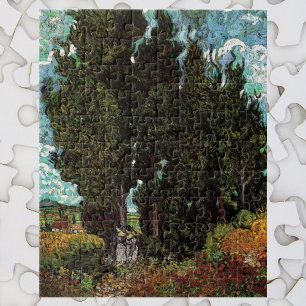 Puzzle Cyprès avec figures féminines de Vincent van Gogh
