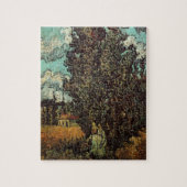 Puzzle Cyprès et deux femmes de Vincent van Gogh (Vertical)