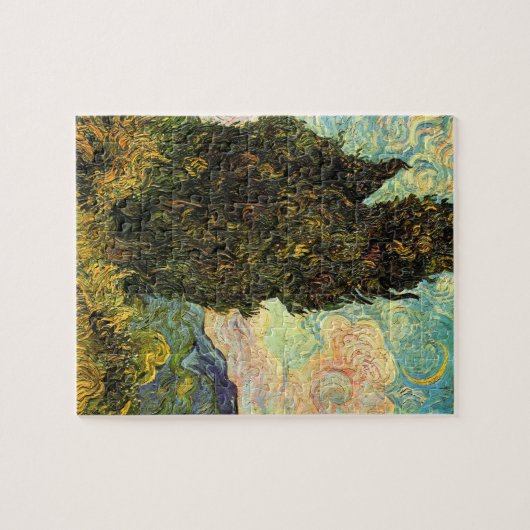 Puzzle Cyprès par Vincent van Gogh (Horizontal)