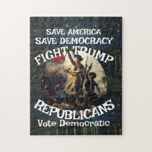Puzzle Czar Rue Menteur Trump POTUS Patriotique MAGA Trai