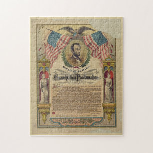 Puzzle d'Abraham Lincoln d'adresse de Gettysburg