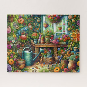 Puzzle d'abri de jardin