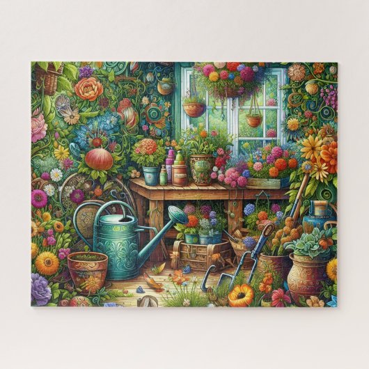 Puzzle d'abri de jardin (Horizontal)