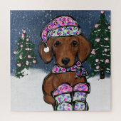 Puzzle Dachshund (Vertical)