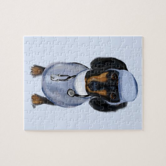 Puzzle Dachshund (Horizontal)