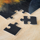 Puzzle Dachshund à poil long en gros plan (Côté)
