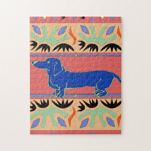 Puzzle Dachshund abstrait (Vertical)