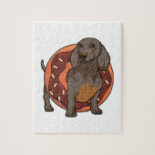 Puzzle Dachshund avec Donut (Vertical)