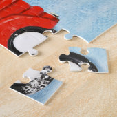 Puzzle Dachshund Chien en livraison de Noël Camion Neige (Côté)