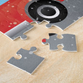 Puzzle Dachshund Chien voiture - Arbre de Noël en haut (Côté)