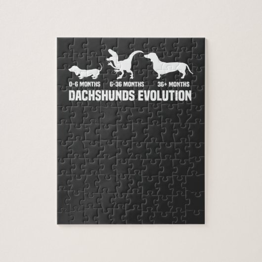 Puzzle Dachshund Evolutions (Vertical)