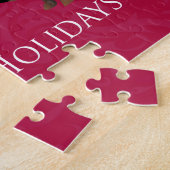 Puzzle Dachshund Happy Holidays Design (Côté)