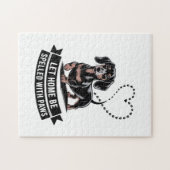Puzzle Dachshund Let Home Be Spelled With Paws (Horizontal)