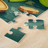 Puzzle Dachshund St Patrick’s Day Chien Chanceux (Côté)