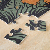 Puzzle Dachshund sur une plage tropicale au coucher du so (Côté)
