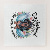 Puzzle Dachshund Therapy Pas de Casquette Il fonctionne (Horizontal)