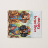 Puzzle Dachshunds (Horizontal)