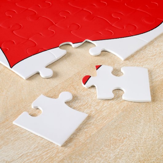 Puzzle Dachsie Dachshund avec les coeurs (Côté)