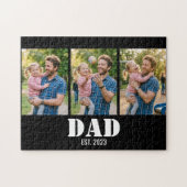 Puzzle Dad Established Bold White & Black Modern Font (Horizontal)