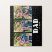 Puzzle Dad Established Bold White & Black Modern Font (Vertical)