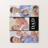 Puzzle Dad Established Modern Black 3 Photo (Vertical)