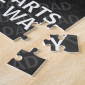 Puzzle Dad Northern Lights Camping Customizable T-Shirt (Côté)