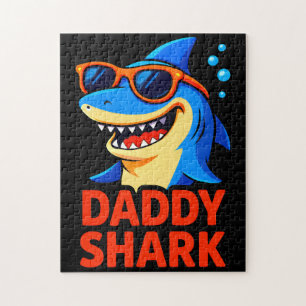 Puzzle Daddy Shark Fêtes des pères cadeaux