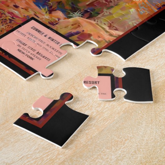 Puzzle d'affiche de voyage du lac de Garde (Côté)