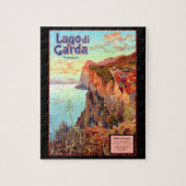 Puzzle d'affiche de voyage du lac de Garde (Vertical)