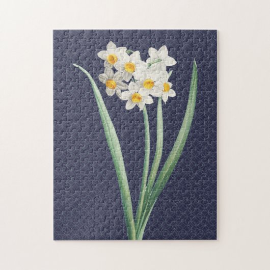 Puzzle Daffodil Fleurs Vintage Retro Art (Vertical)
