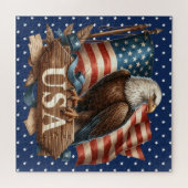 Puzzle d'aigle patriotique (Horizontal)