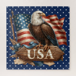 Puzzle d'aigle patriotique