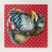 Puzzle d'aigle patriotique (Horizontal)