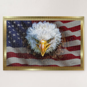 Puzzle d'aigle patriotique