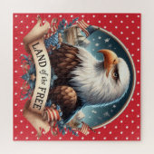 Puzzle d'aigle patriotique (Horizontal)