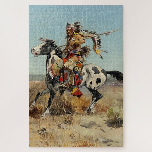 Puzzle "Dakota Chief" de Charles M Russell (Vertical)